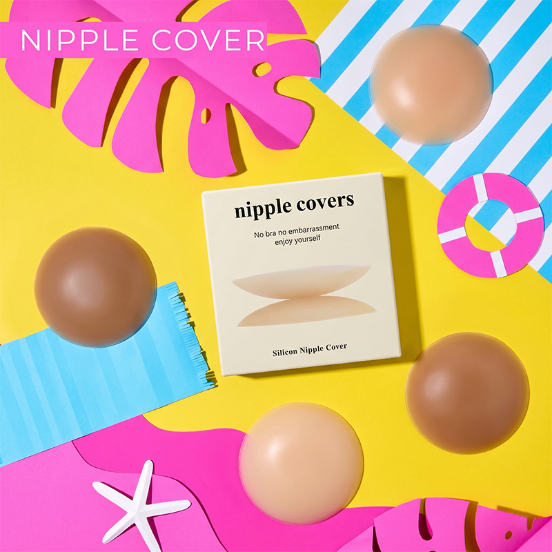 Strapless Bra Adhesive - Confezione da 2 Pezzi di Copricapezzoli