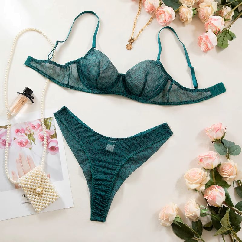 Set di 2 Pezzi Lingerie Donna, - Plunge Bra Push Up recensione e prezzo